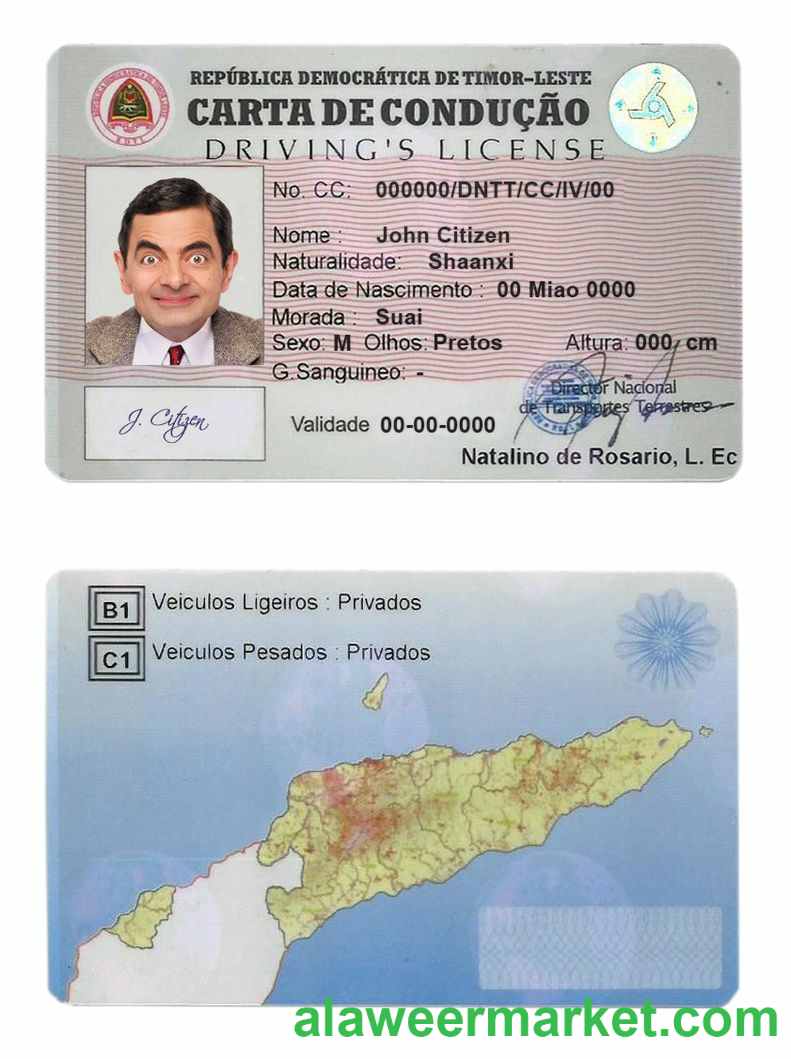 Timor-Leste driving license